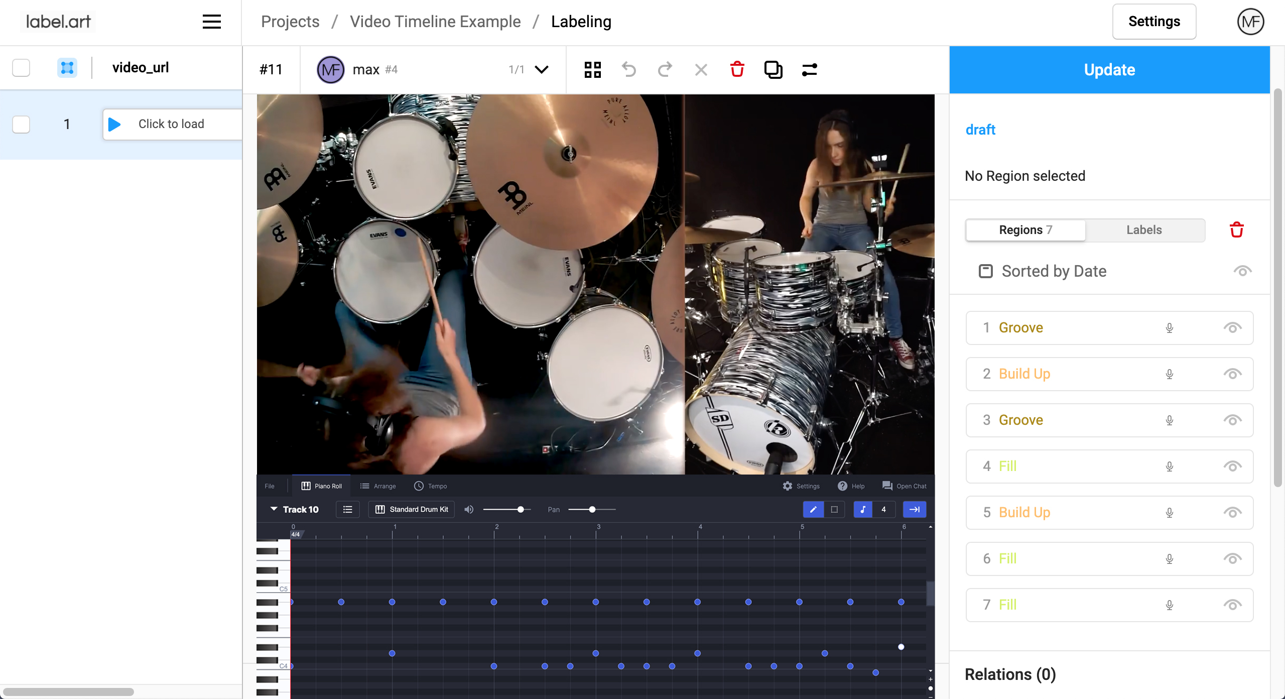 Midi Annotation Screen